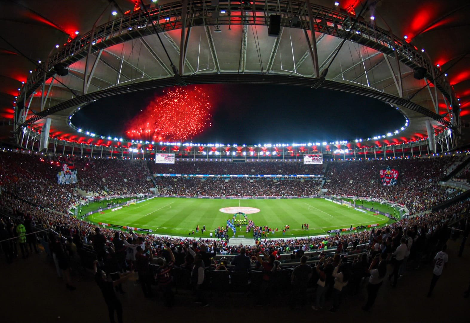Torcedores do Flamengo fazem festa em duelo da Copa do Brasil no Maracanã | Foto: Paula Reis/CRF