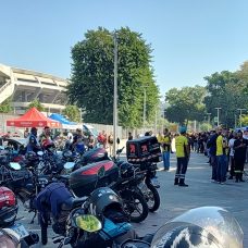Evento com motociclistas do Maio Amarelo, no Marcanã | Foto: CET-Rio