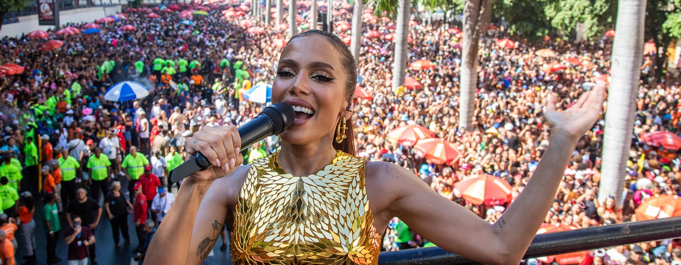 Bloco da Anitta é o penúltimo megabloco a desfilar no Circuito de Blocos de Carnaval de Rua Preta Gil neste ano | Foto: Fernando Maia / Riotur