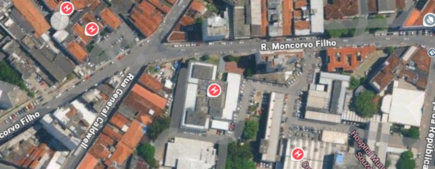 Interdição da Rua Moncorvo Filho acontece das 7h às 19h deste domingo (15/03) | Foto: Reprodução / Google Maps
