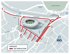 Região do Maracanã terá interdições para Vasco x Fluminense neste sábado (01/08)