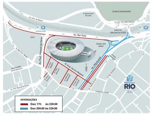 CET-Rio monta operação de trânsito para jogo Flamengo x Mirassol, no Maracanã